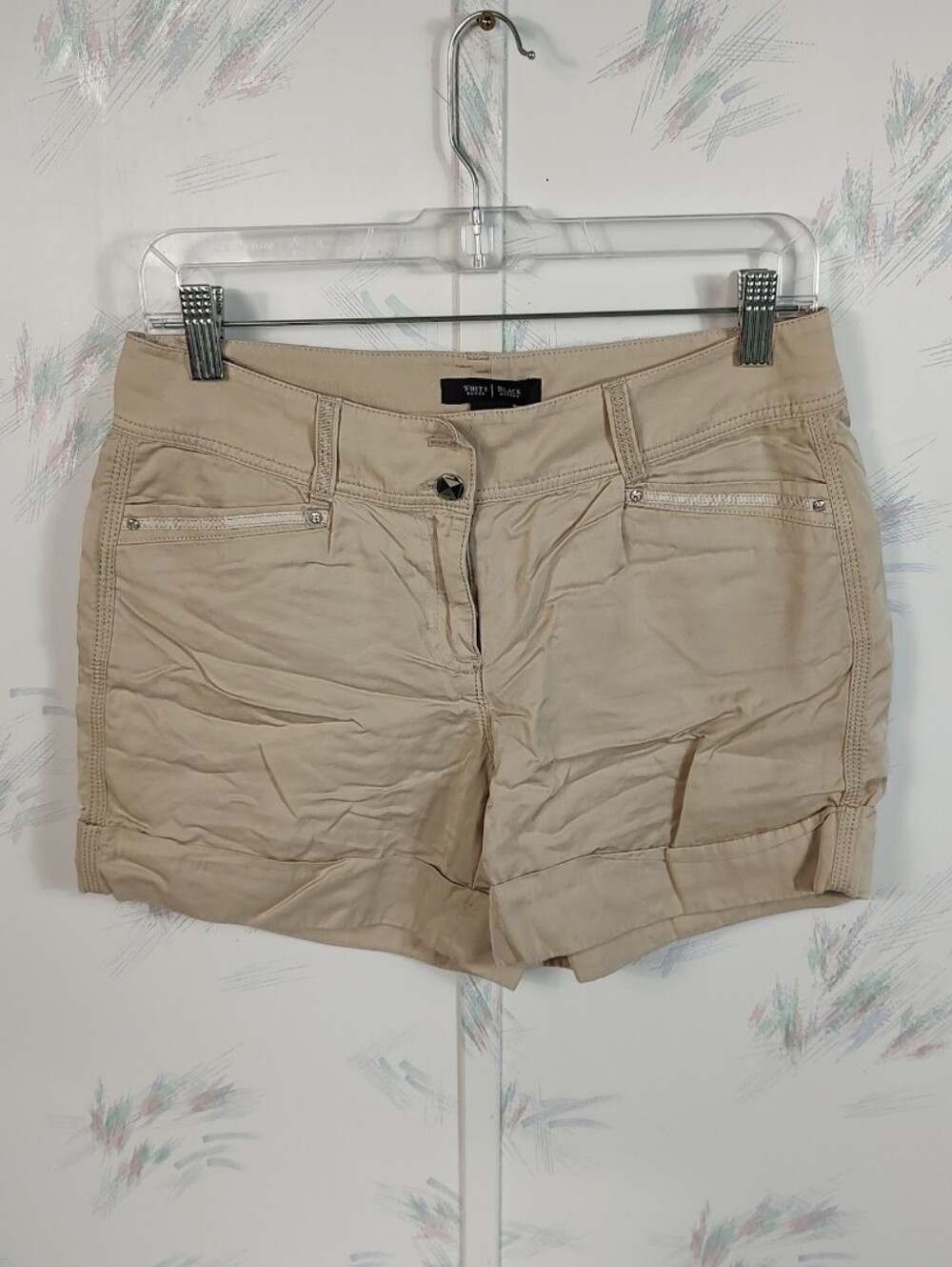 White House Black Market Beige Tan Shorts 0
